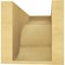 Ekena Millwork 8"W x 16"D x 8"H Wide Bryant Rough Cedar Woodgrain TimberThane Corbel, Primed Tan CORUR08X16X08BRYRCPR - alternate 4